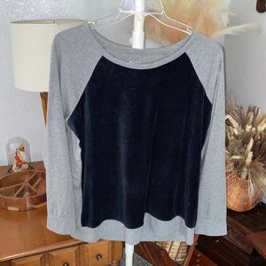 Women’s Plus Sz. 1X Style & Co. Women Sport Long Sleeve Jersey Top Shirt